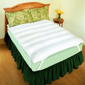 Mattress Topper with Anchor Band - White mattress pads,mattress topper,bed protection