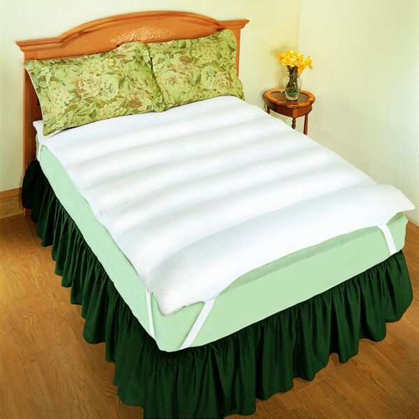 Mattress Topper with Anchor Band - White mattress pads,mattress topper,bed protection