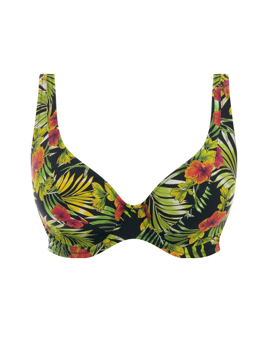 Maui Daze High Apex Bikini Top - Multi