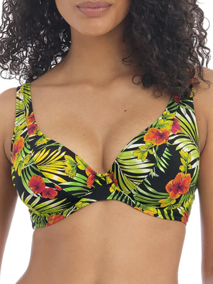 Maui Daze High Apex Bikini Top - Multi