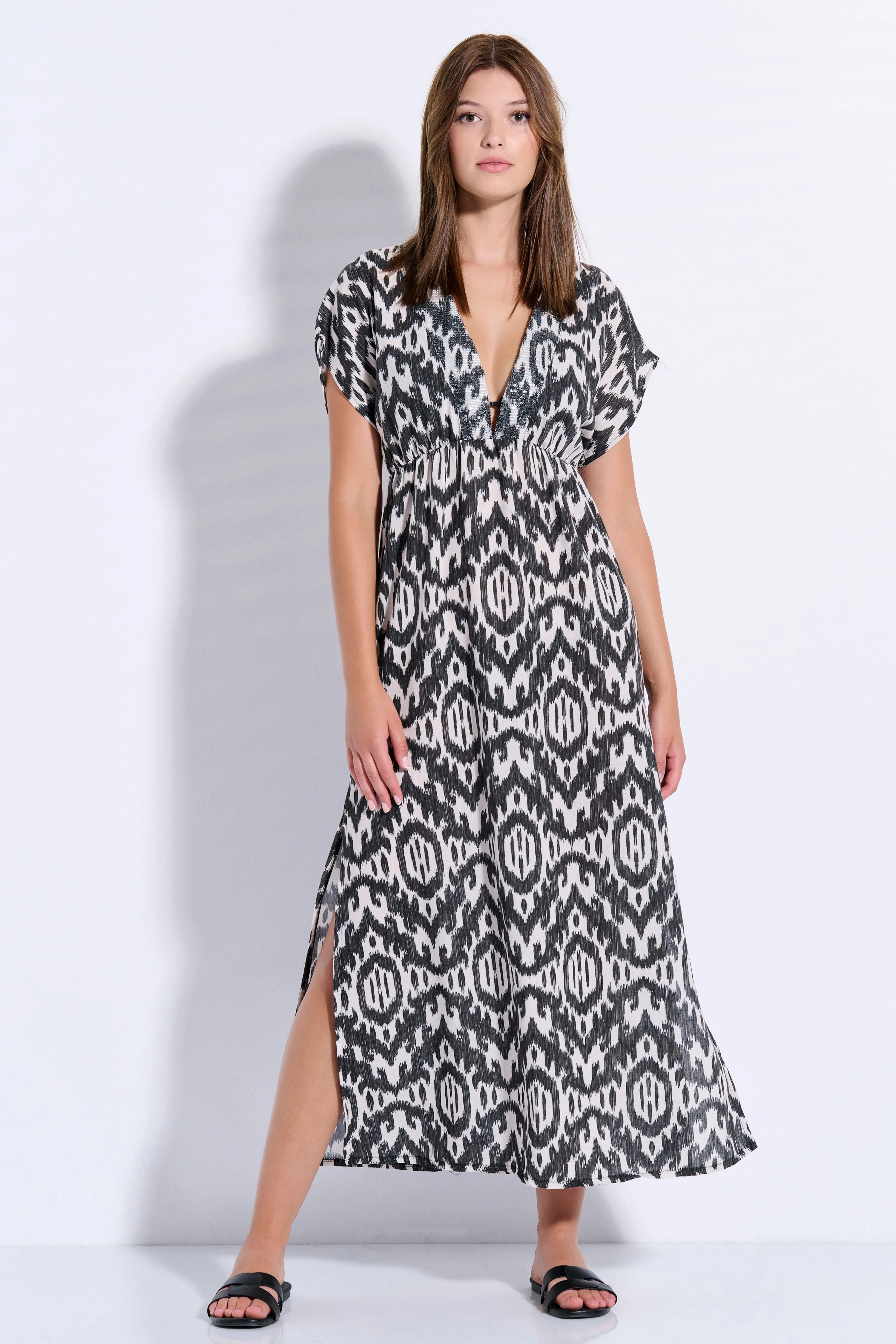 Maxi Sequin Dress (8087)