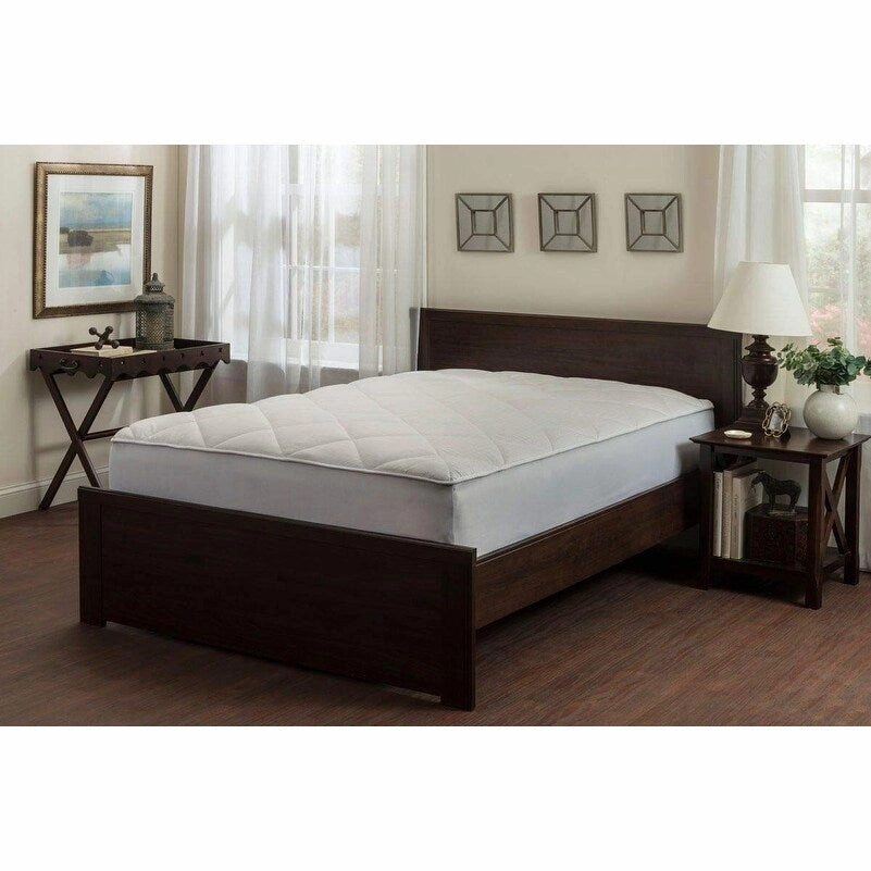 Maxi Deluxe Luxurious 300 Thread Count Cotton Fitted Mattress Pad