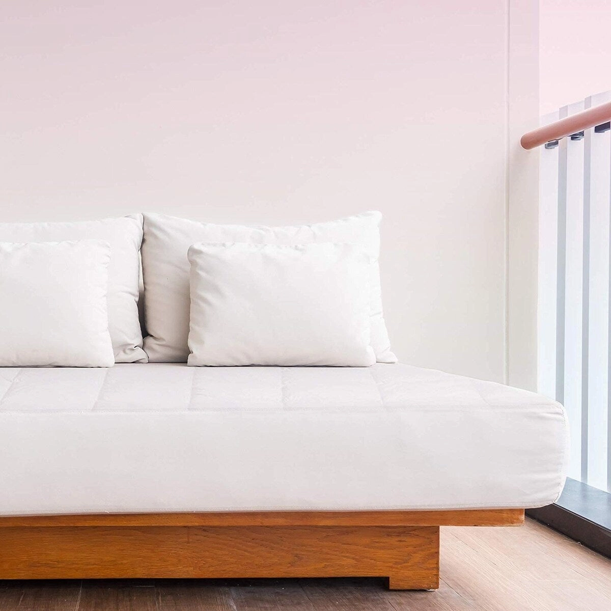 Maxi Deluxe Luxurious 300 Thread Count Cotton Fitted Mattress Pad