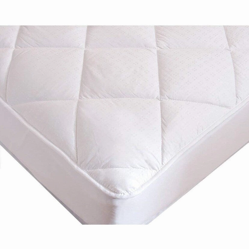 Maxi Deluxe Luxurious Short Queen Down Alternative Mattress Pad Cotton 300 TC RV - White