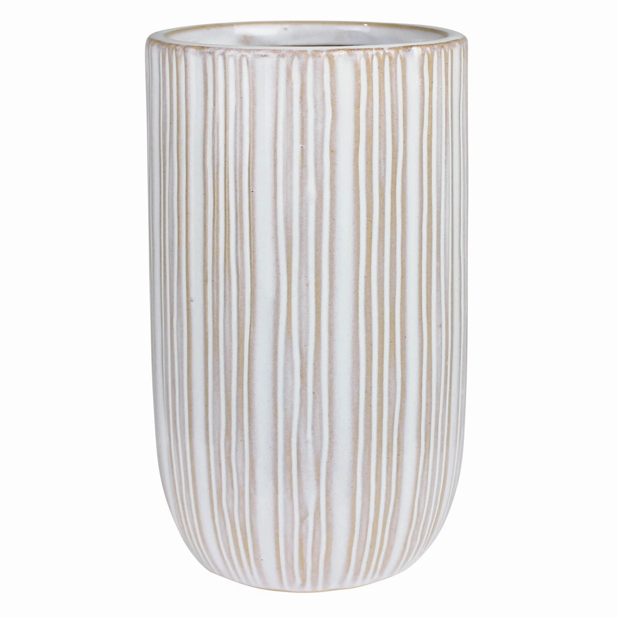 May Vase with Stripes, Ceramic Vase,Ceramic Vase