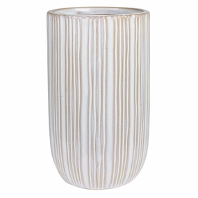 May Vase with Stripes, Ceramic Vase,Ceramic Vase