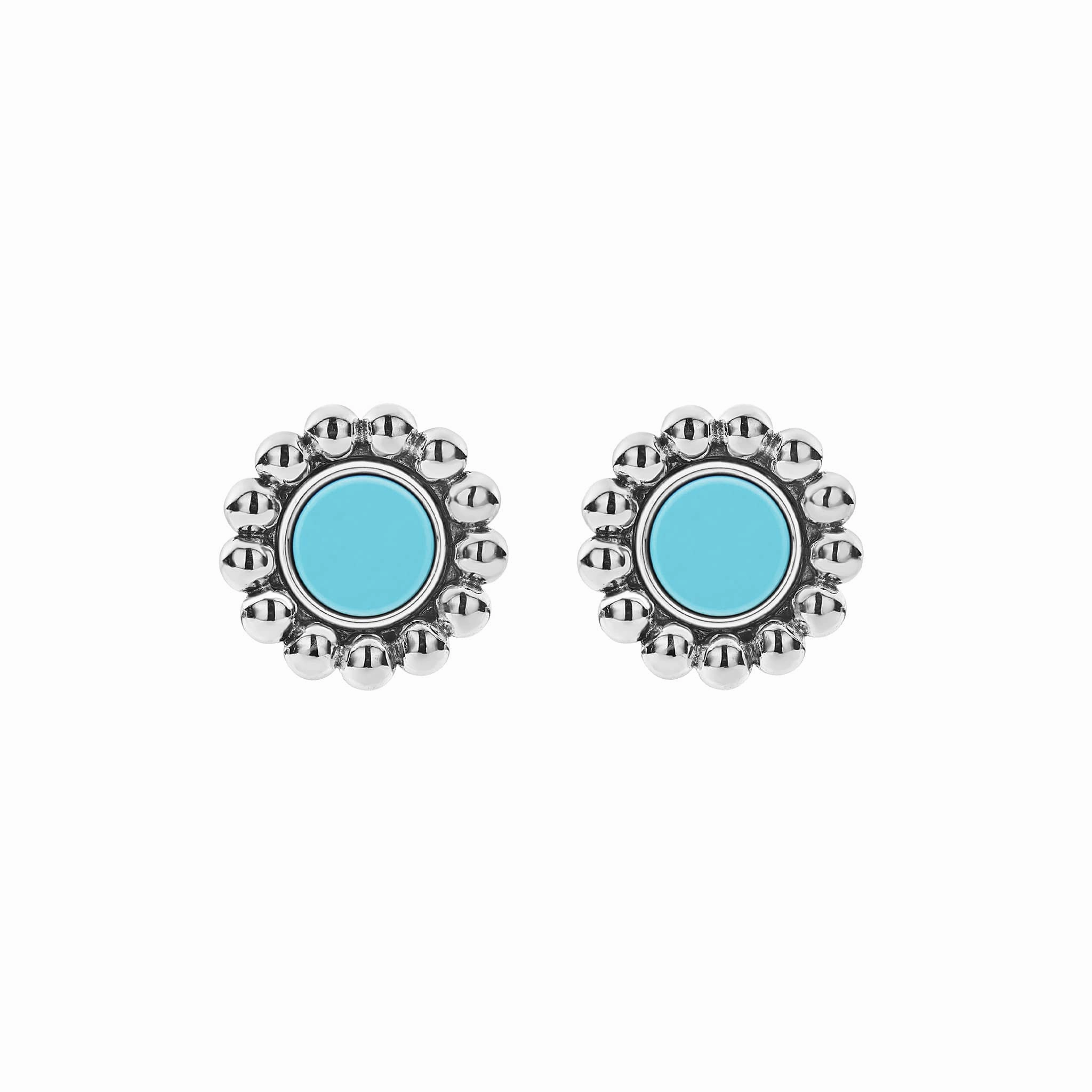 Maya Ceramic Circle Stud Earrings