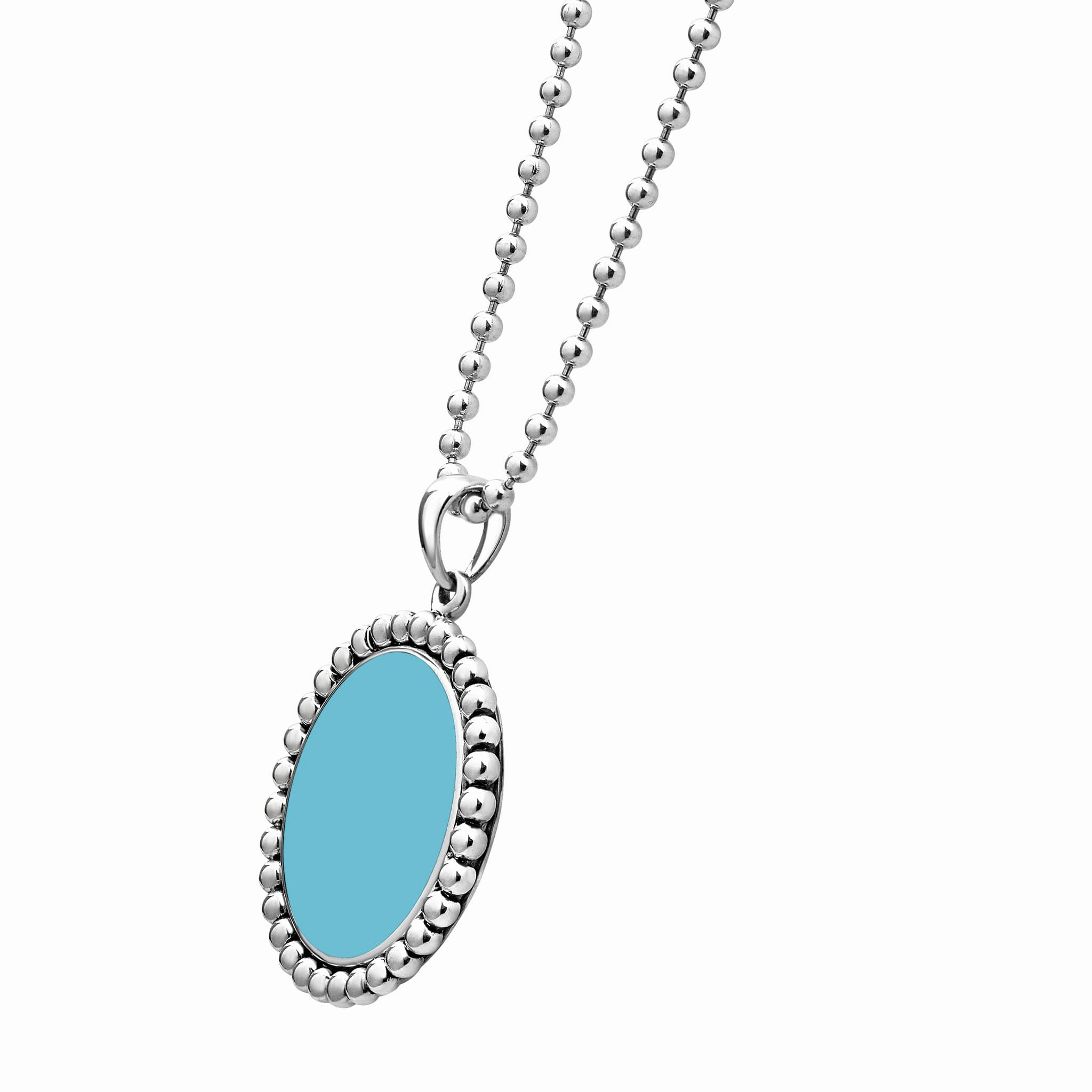 Maya Large Ceramic Circle Pendant Necklace