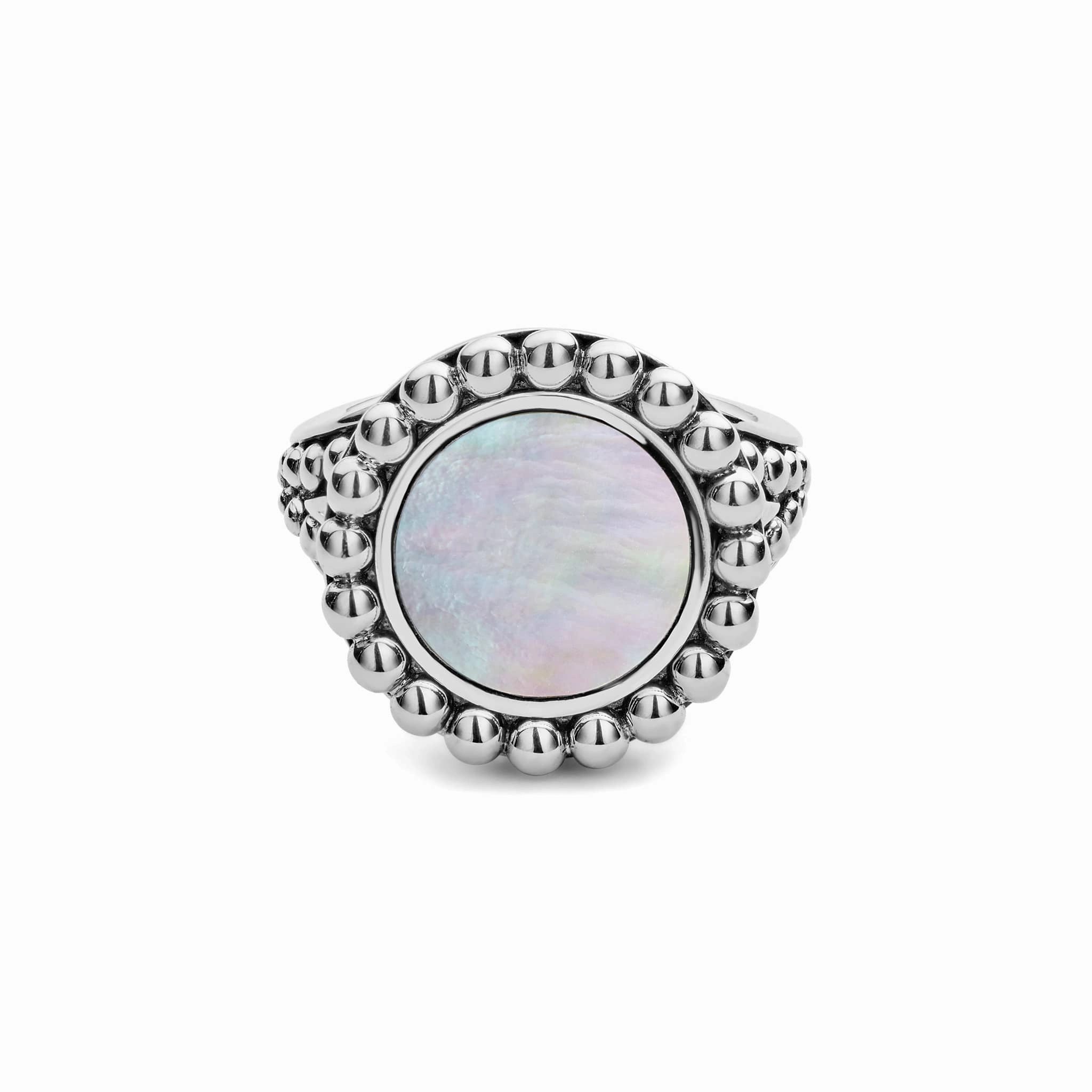 Maya Mother of Pearl Circle Ring
