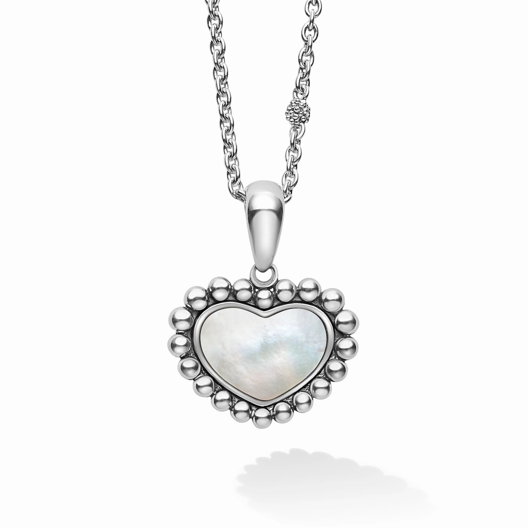 Maya Mother of Pearl Heart Necklace
