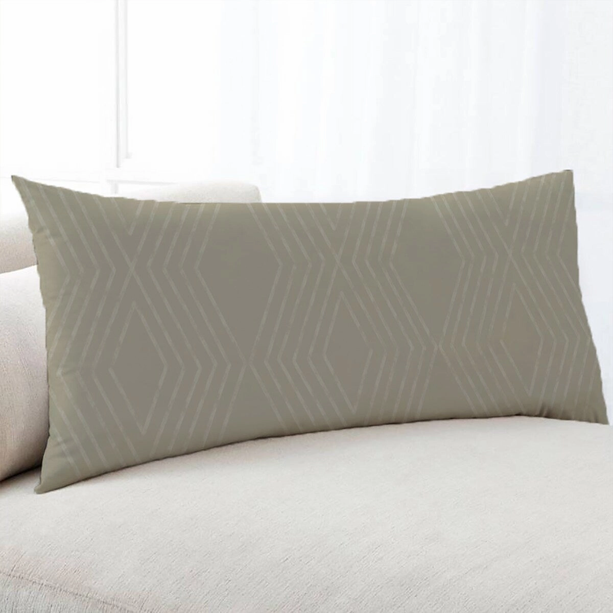 MAYA NATURAL Body Pillow By Kavka Designs - Beige, Tan
