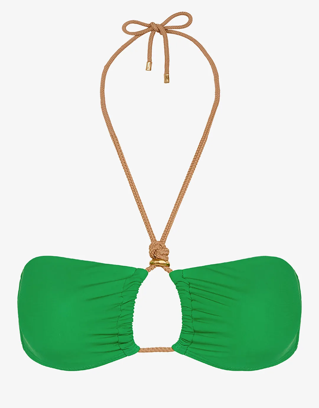 Meadow Gal Isa Bandeau Bikini Top - Green