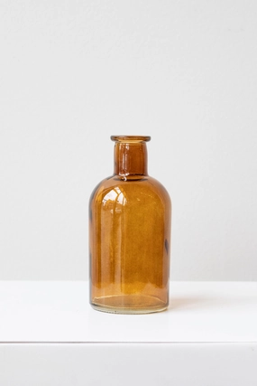 Medicine Bud Vase Amber Vase,Flower Vase