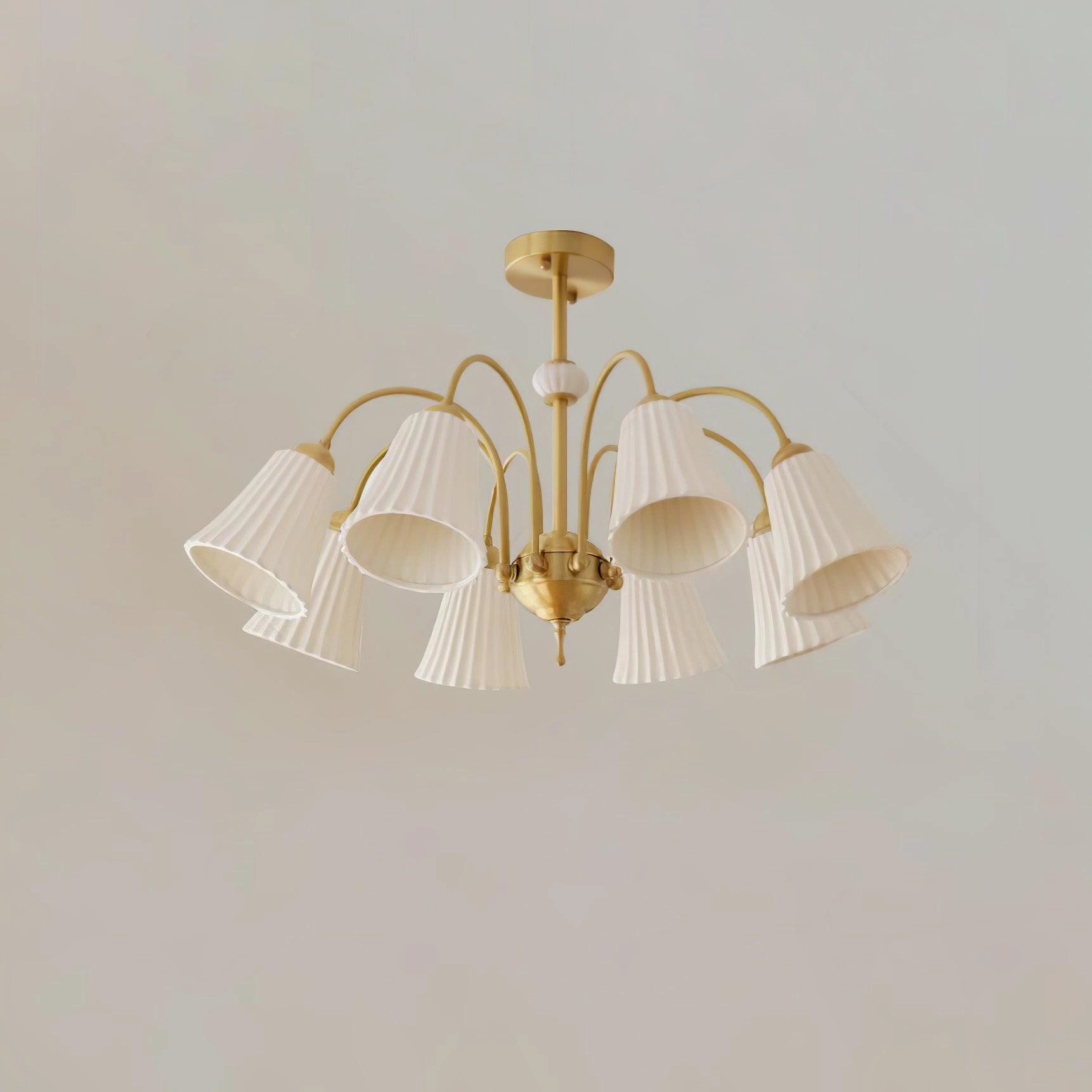 Medieval Ceramic Trumpet Chandelier