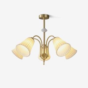Medieval Ceramic Trumpet Chandelier chandelier,ceiling light,decorative lighting
