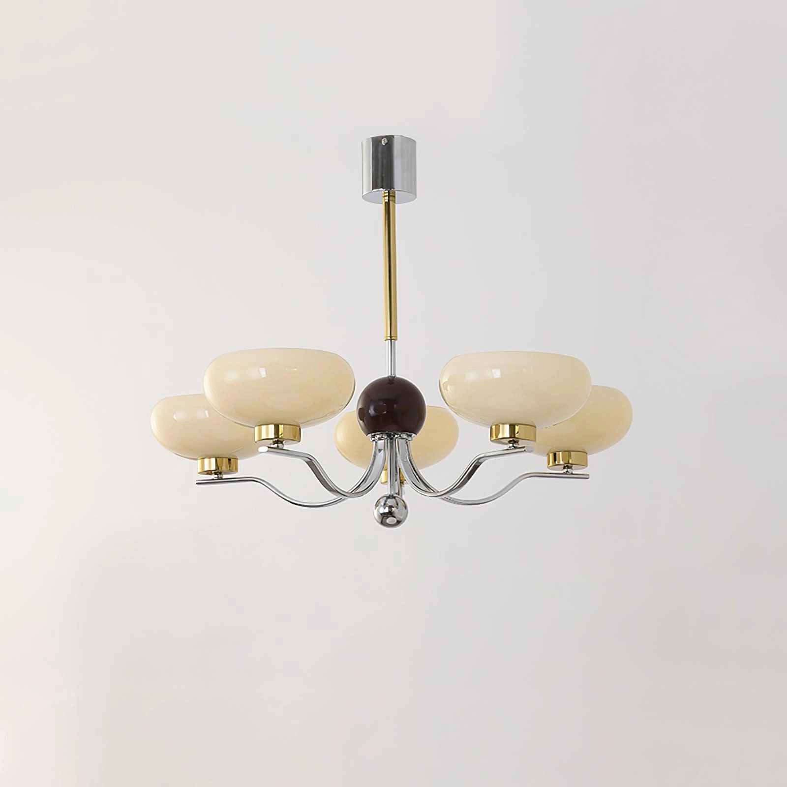Medieval Glass Bowl Chandelier