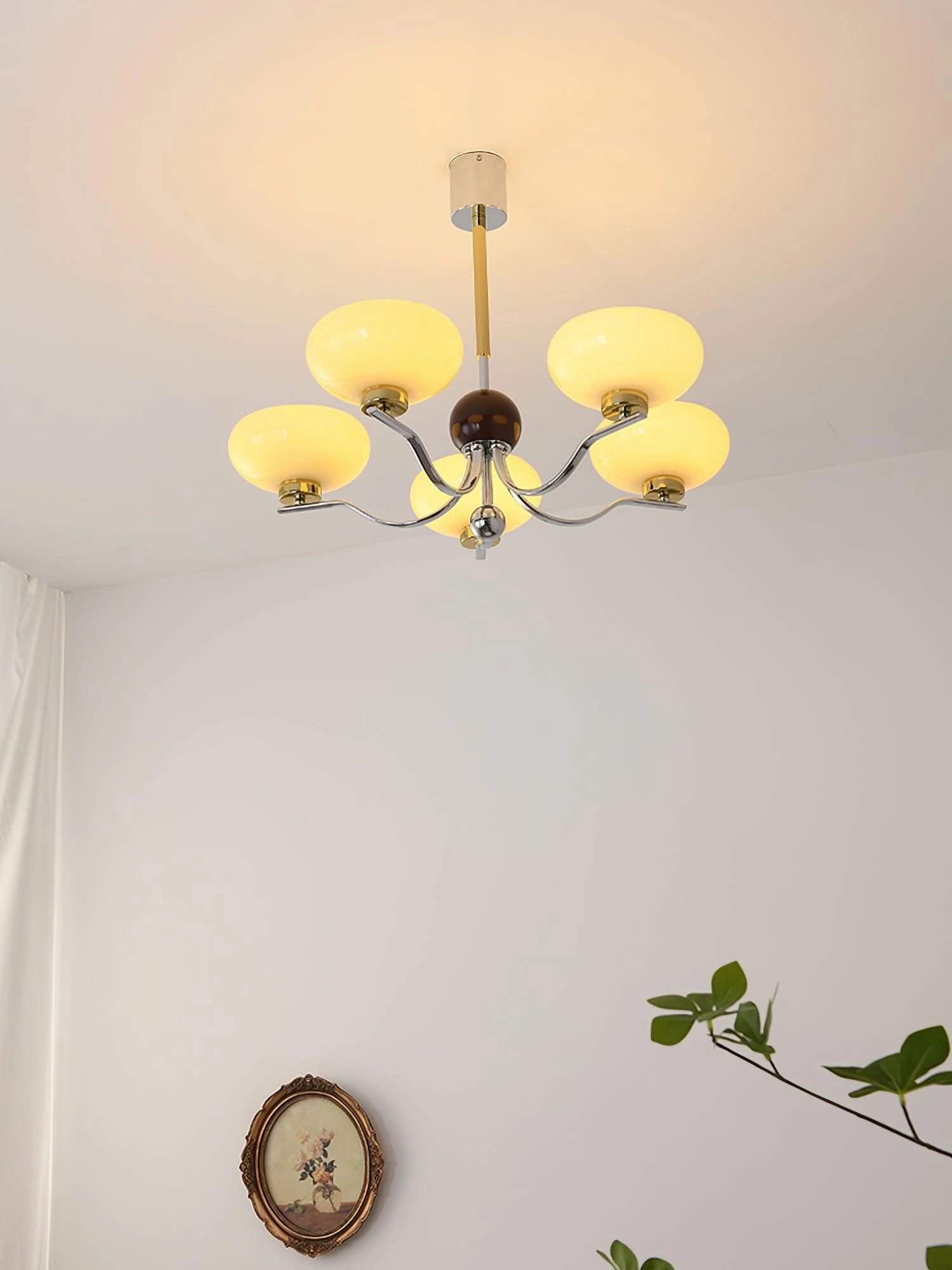 Medieval Glass Bowl Chandelier