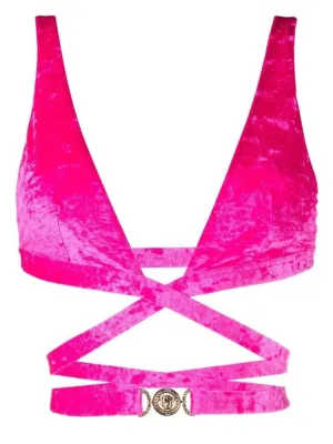 Medusa Plaque Triangle Bikini Top