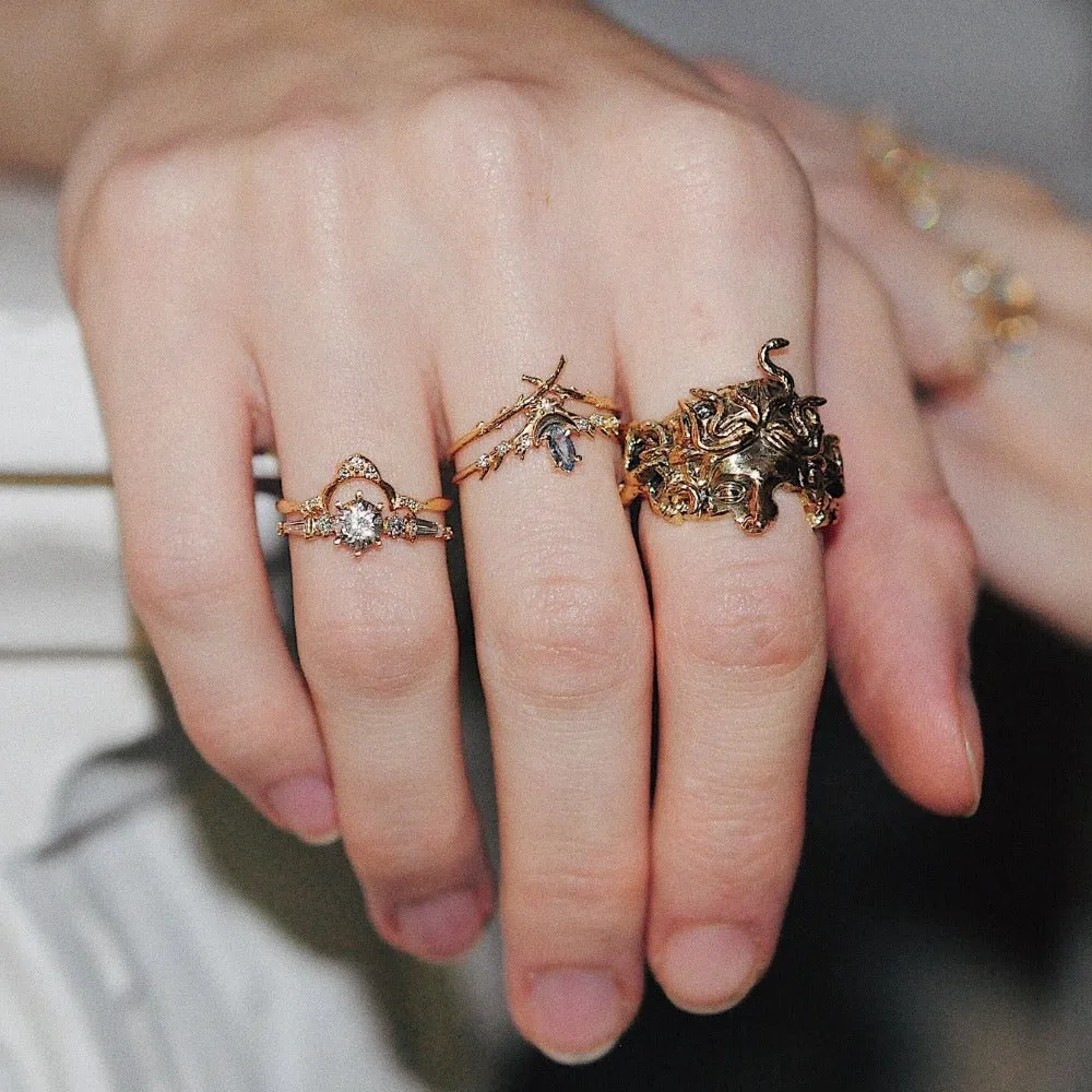 Medusa's Veil Ring