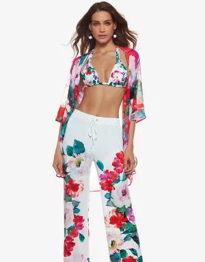 Melania Beach Trouser - Floral Multi