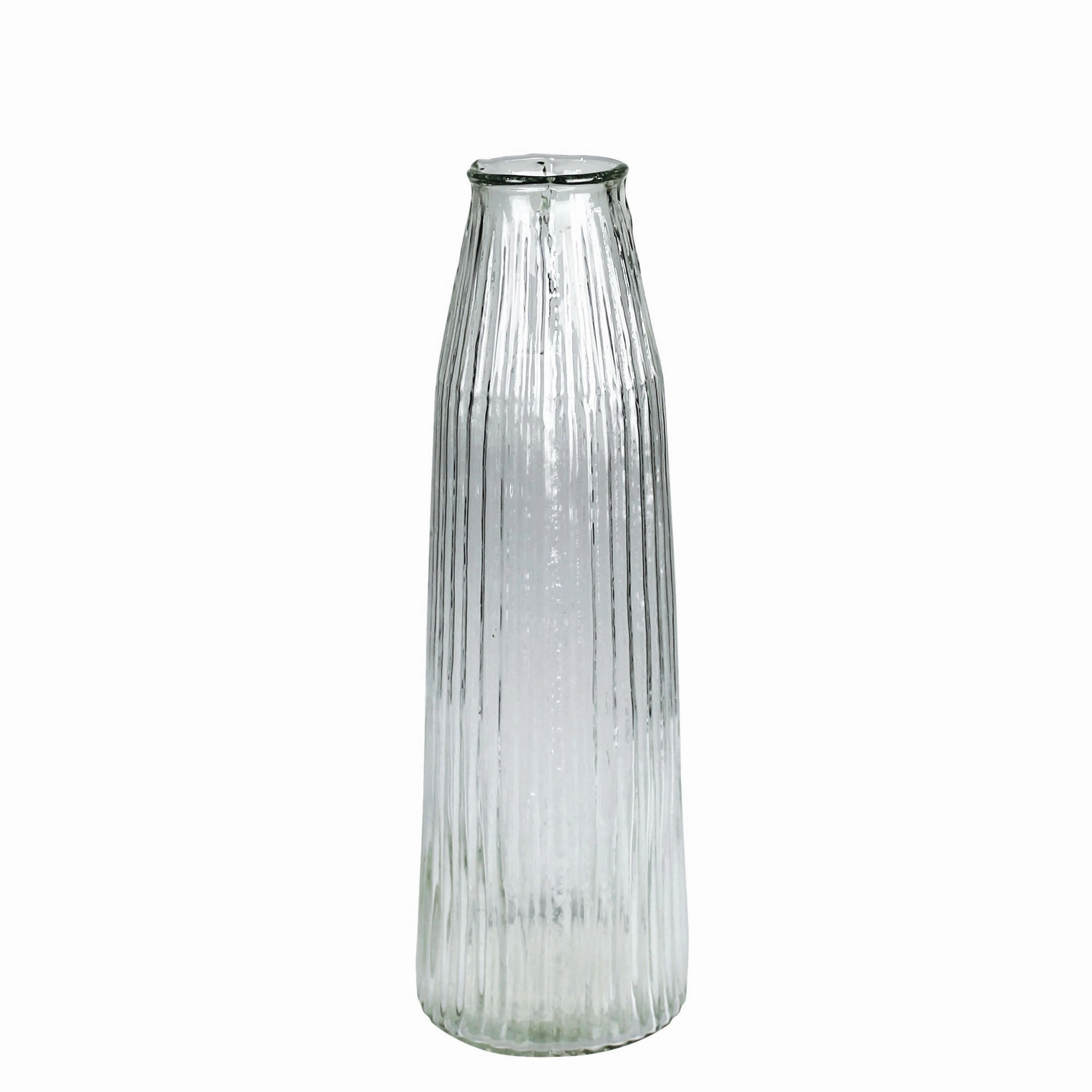 Melba Ribbed Vase, Glass - Med Vase,Ceramic Vase