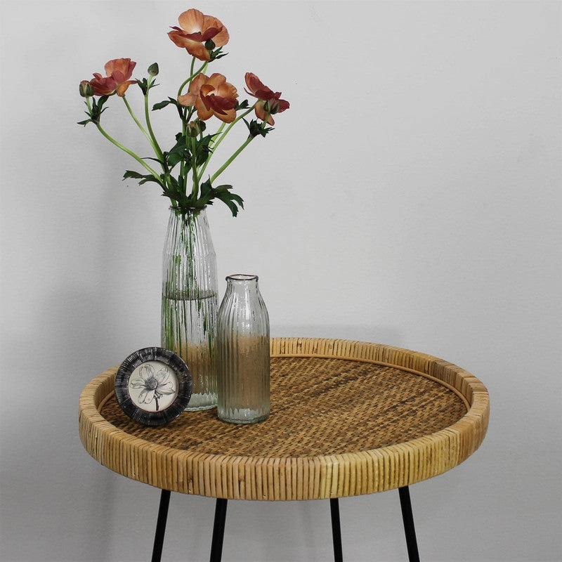 Melba Ribbed Vase, Glass - Med