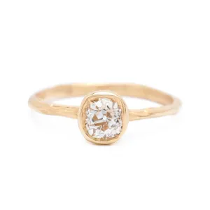Melt Bezel Set Old European Cut Diamond Ring