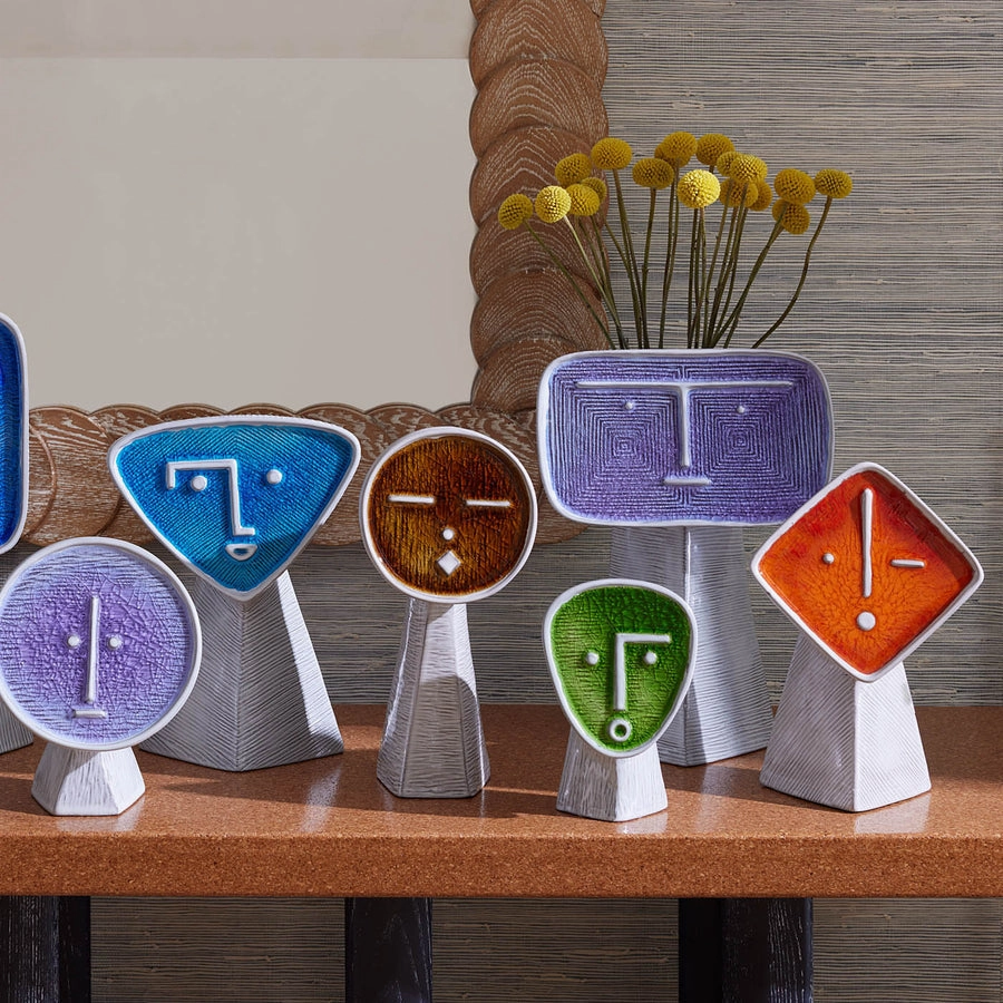 Melted Glass Face Vase | Jonathan Adler Les Amis Le Mchant