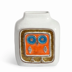Melted Glass Owl Vase | Jonathan Adler Menagerie Vase,Glass Vase