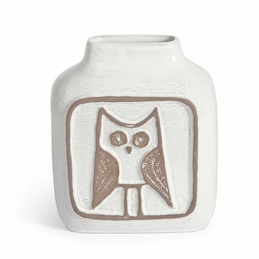 Melted Glass Owl Vase | Jonathan Adler Menagerie