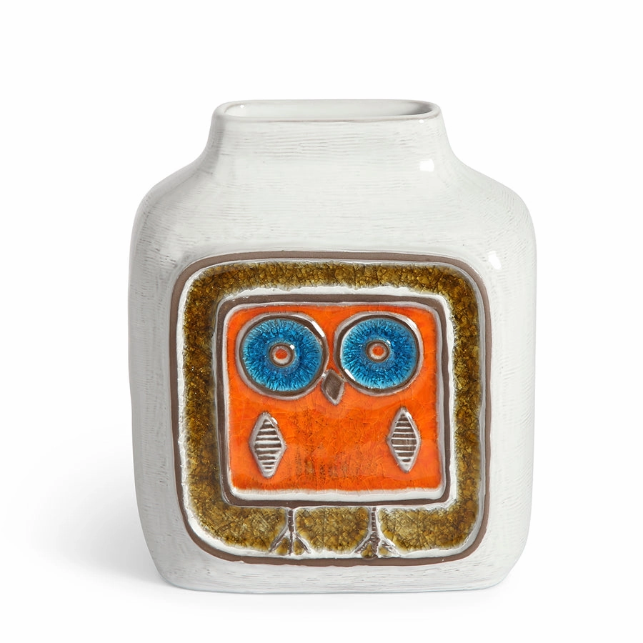Melted Glass Owl Vase | Jonathan Adler Menagerie Vase,Glass Vase