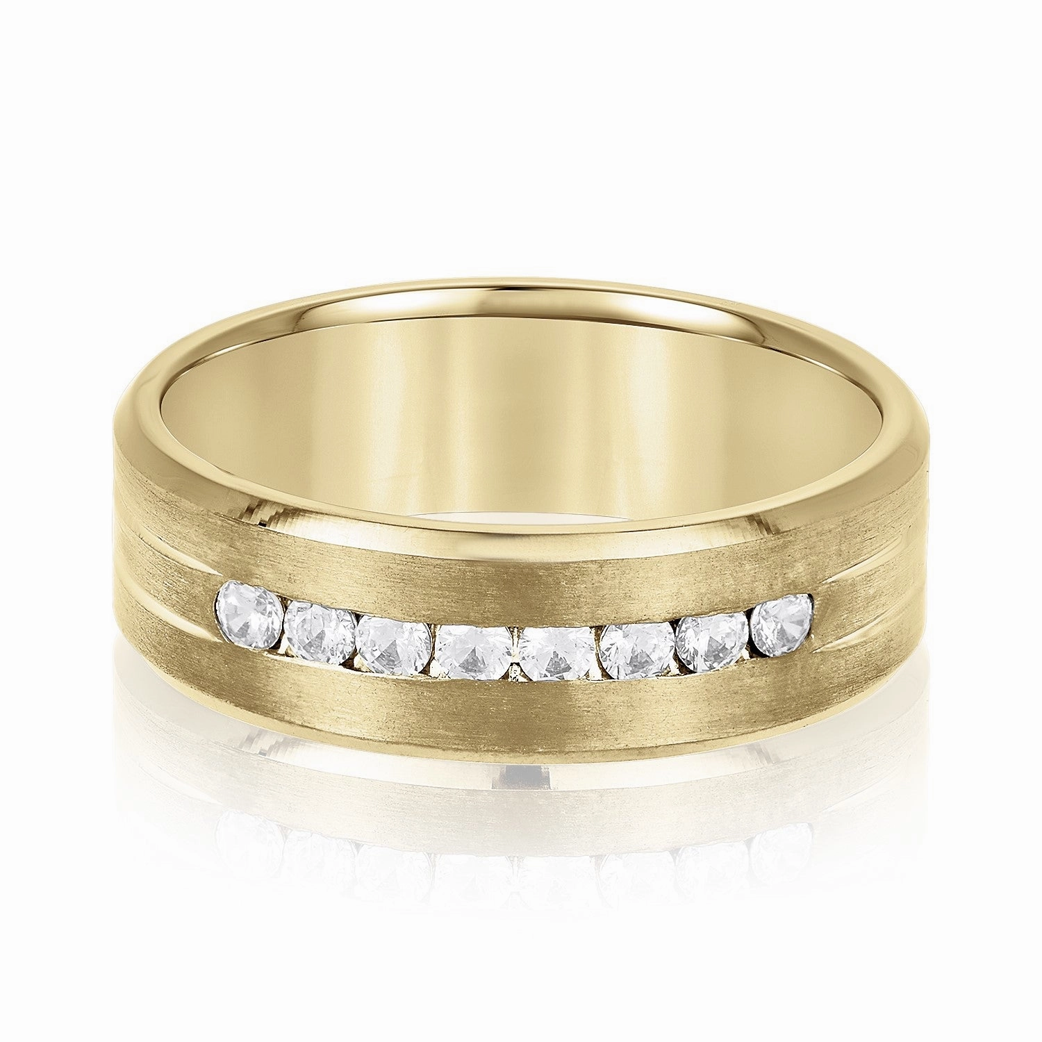 Men's Channel Set Diamond Wedding Band