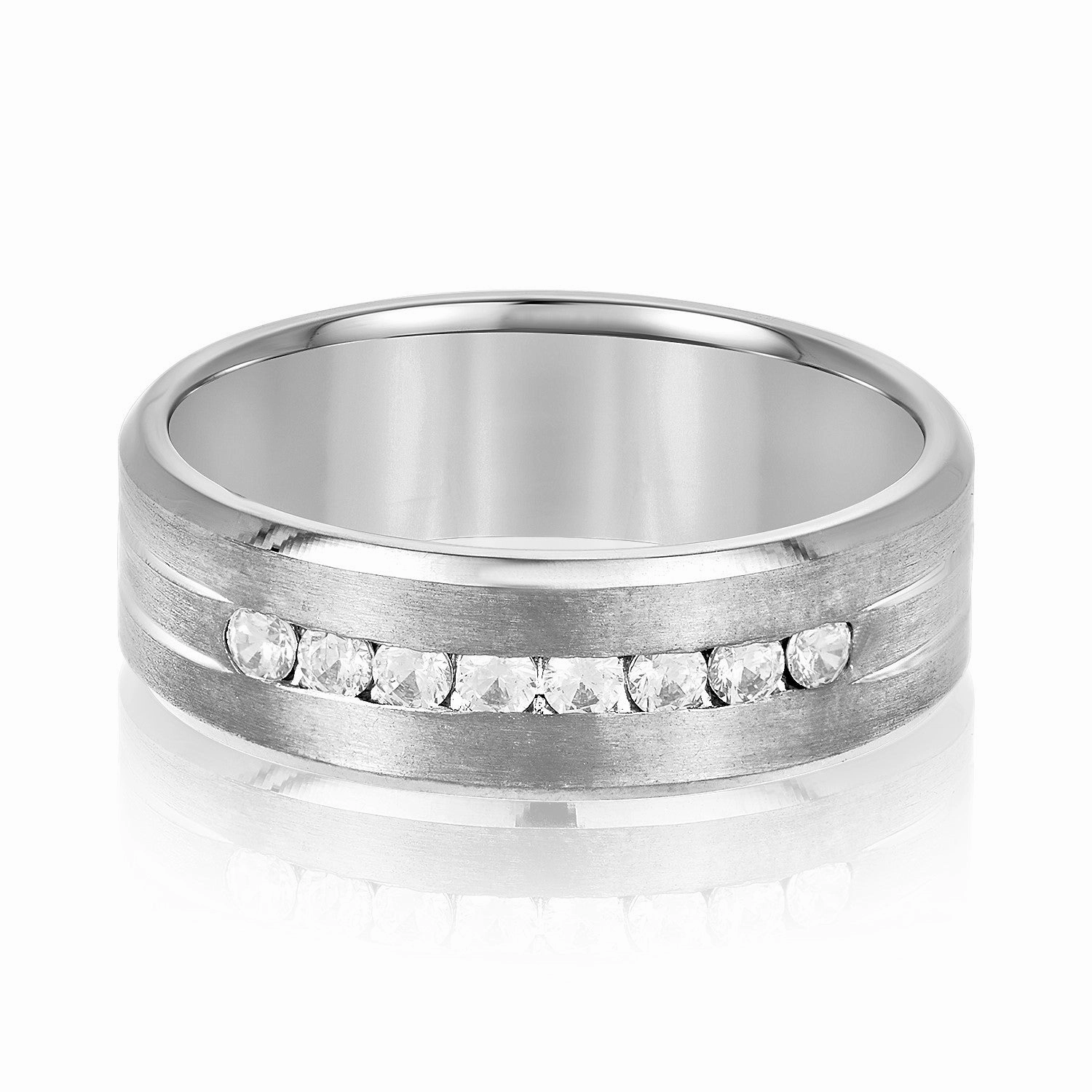 Men's Channel Set Diamond Wedding Band