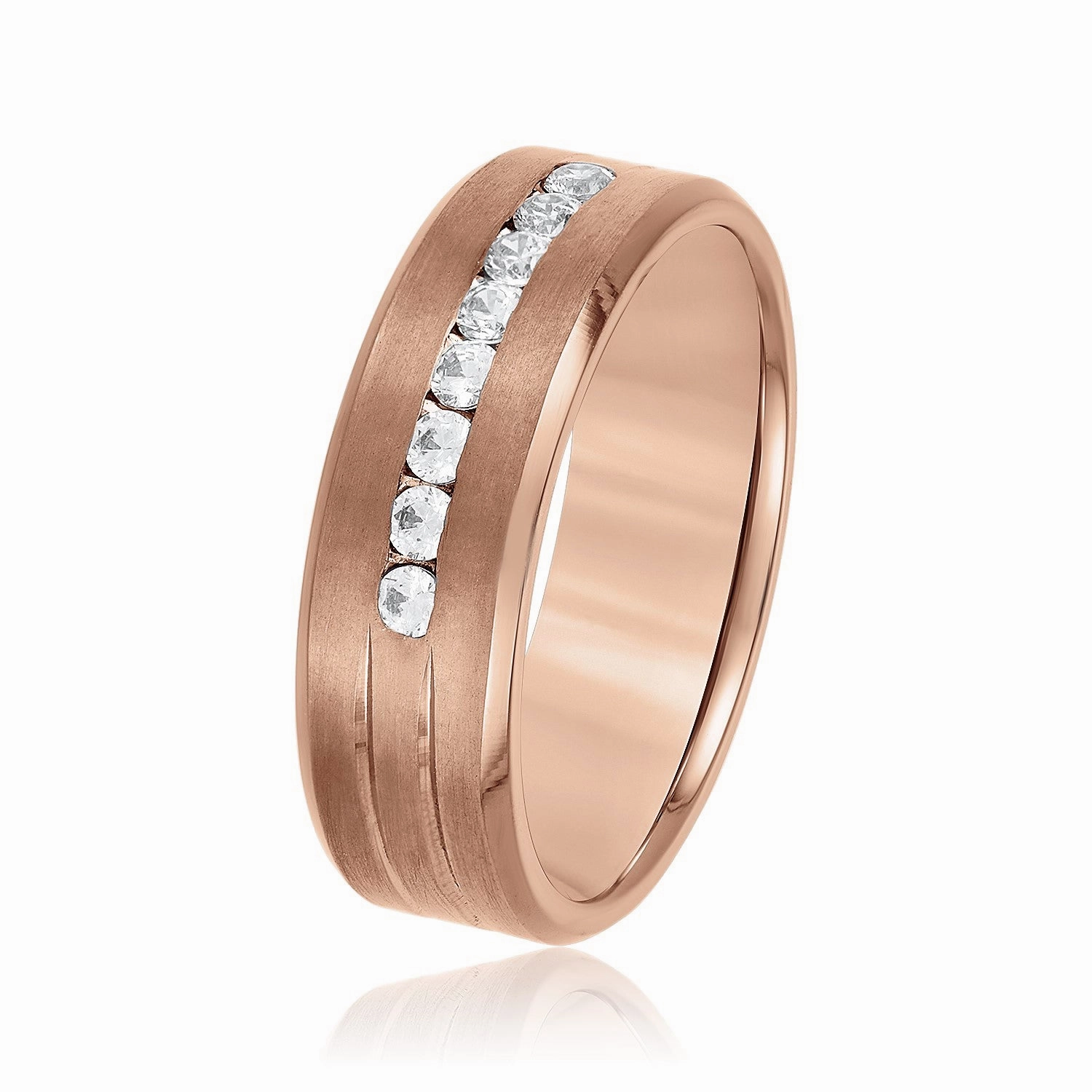 Men's Channel Set Diamond Wedding Band