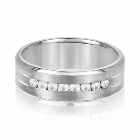 Men's Channel Set Diamond Wedding Band