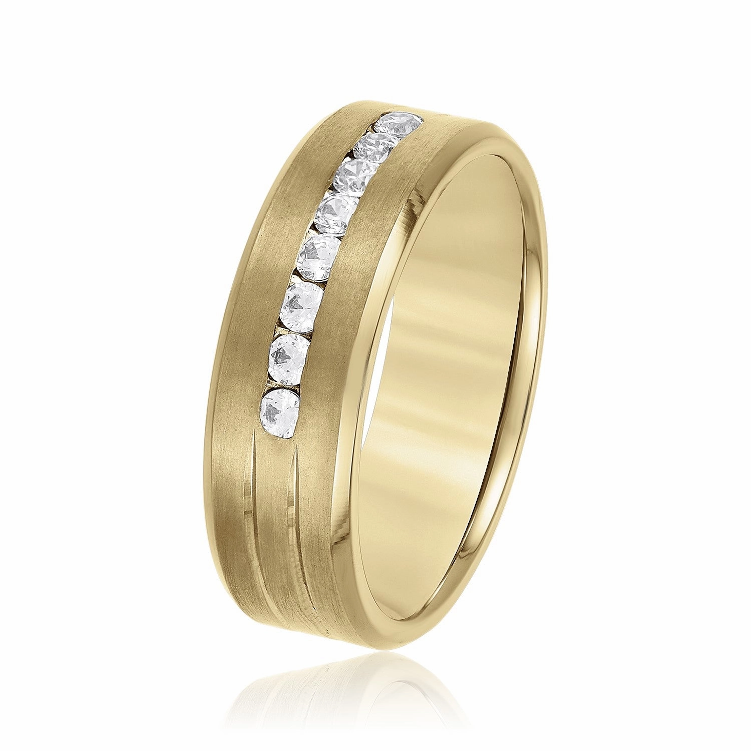 Men's Channel Set Diamond Wedding Band