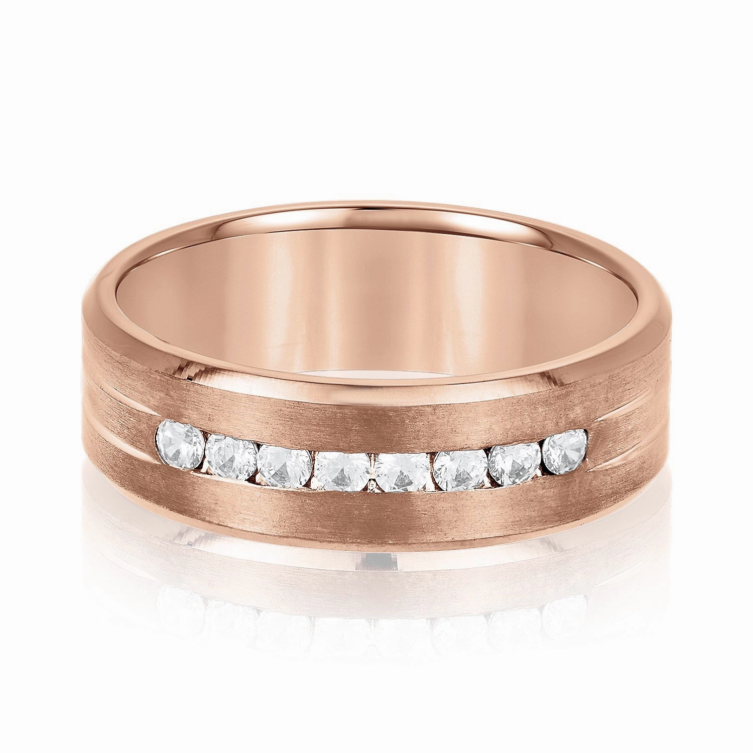 Men's Channel Set Diamond Wedding Band