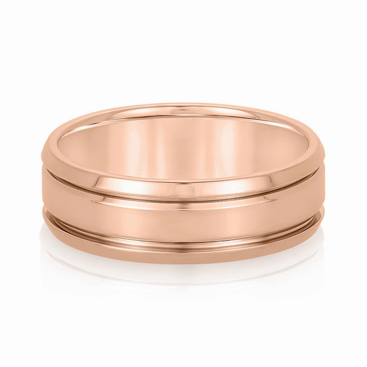 Men's Classic Double Inlay Wedding Band