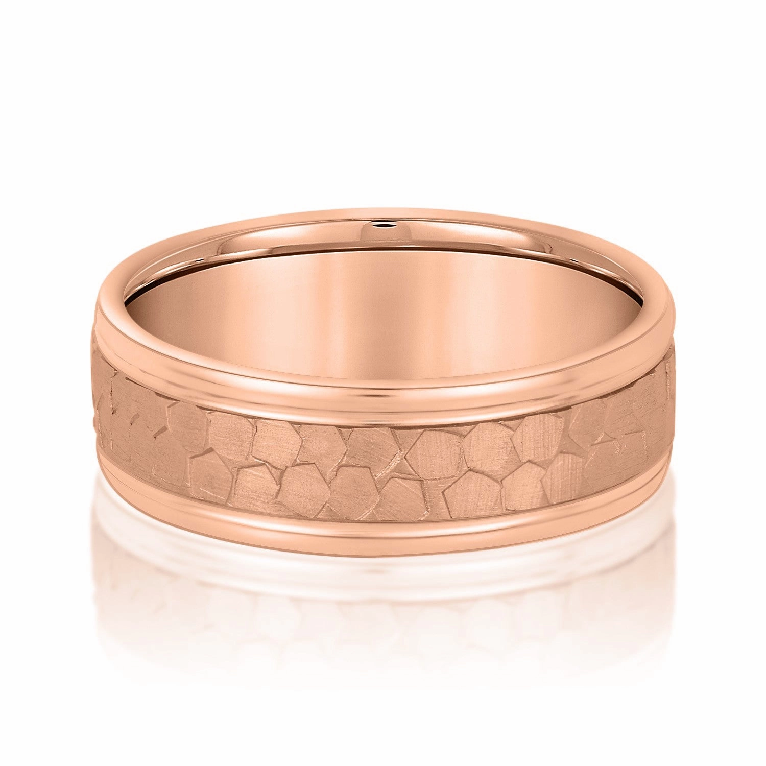 Men's Classic Flat Hammered Band