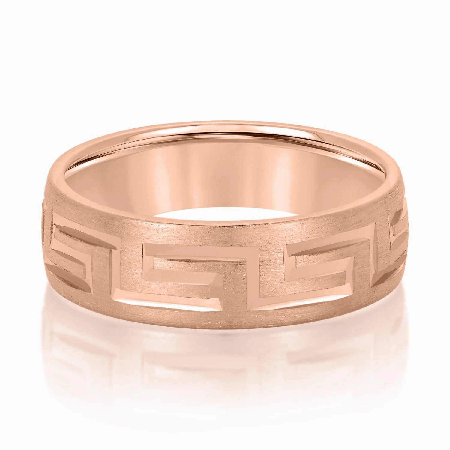 Men's Classic Greek Key Matte Band