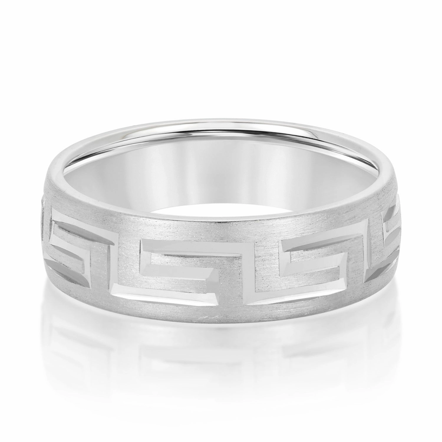 Men's Classic Greek Key Matte Band