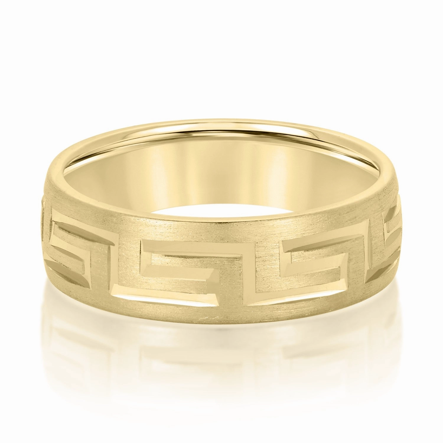 Men's Classic Greek Key Matte Band