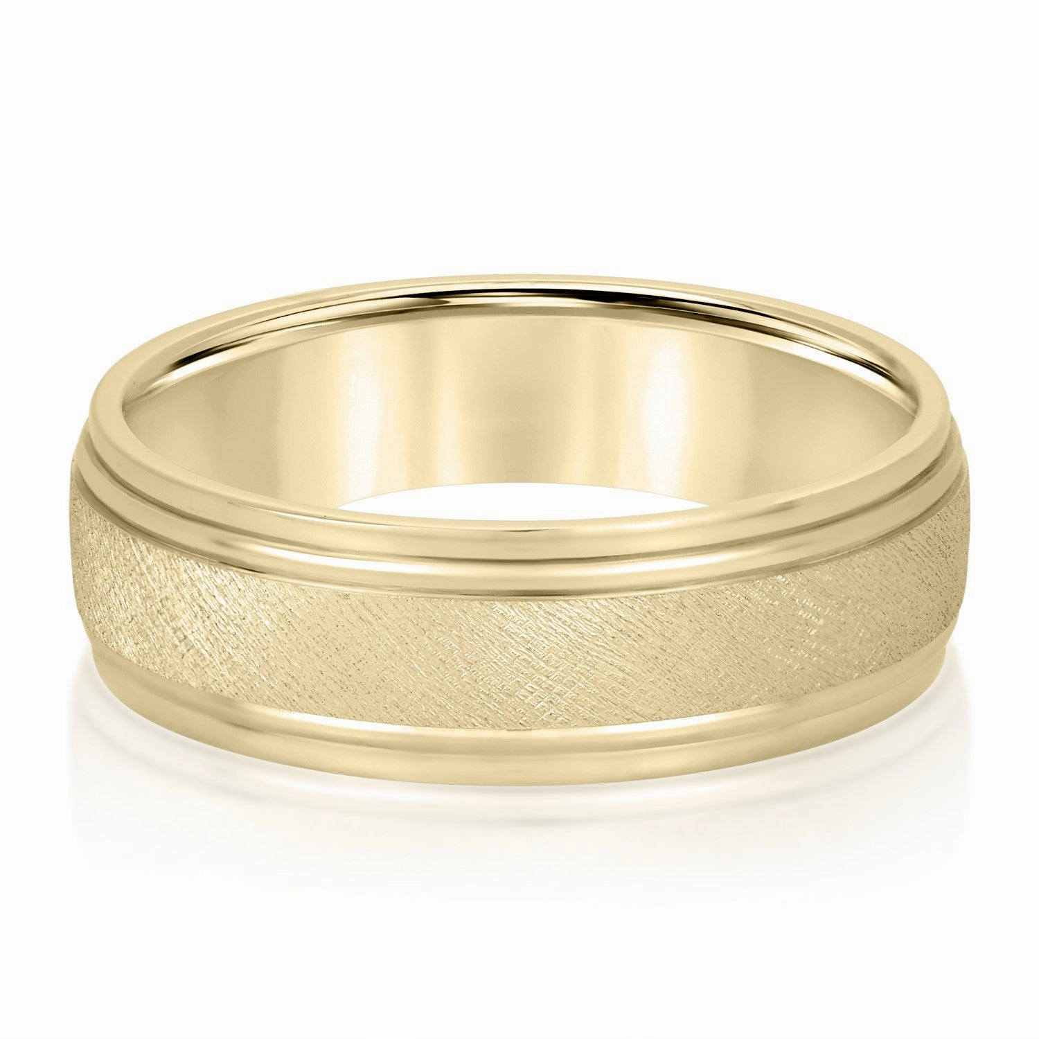 Men's Classic Step Edged Band