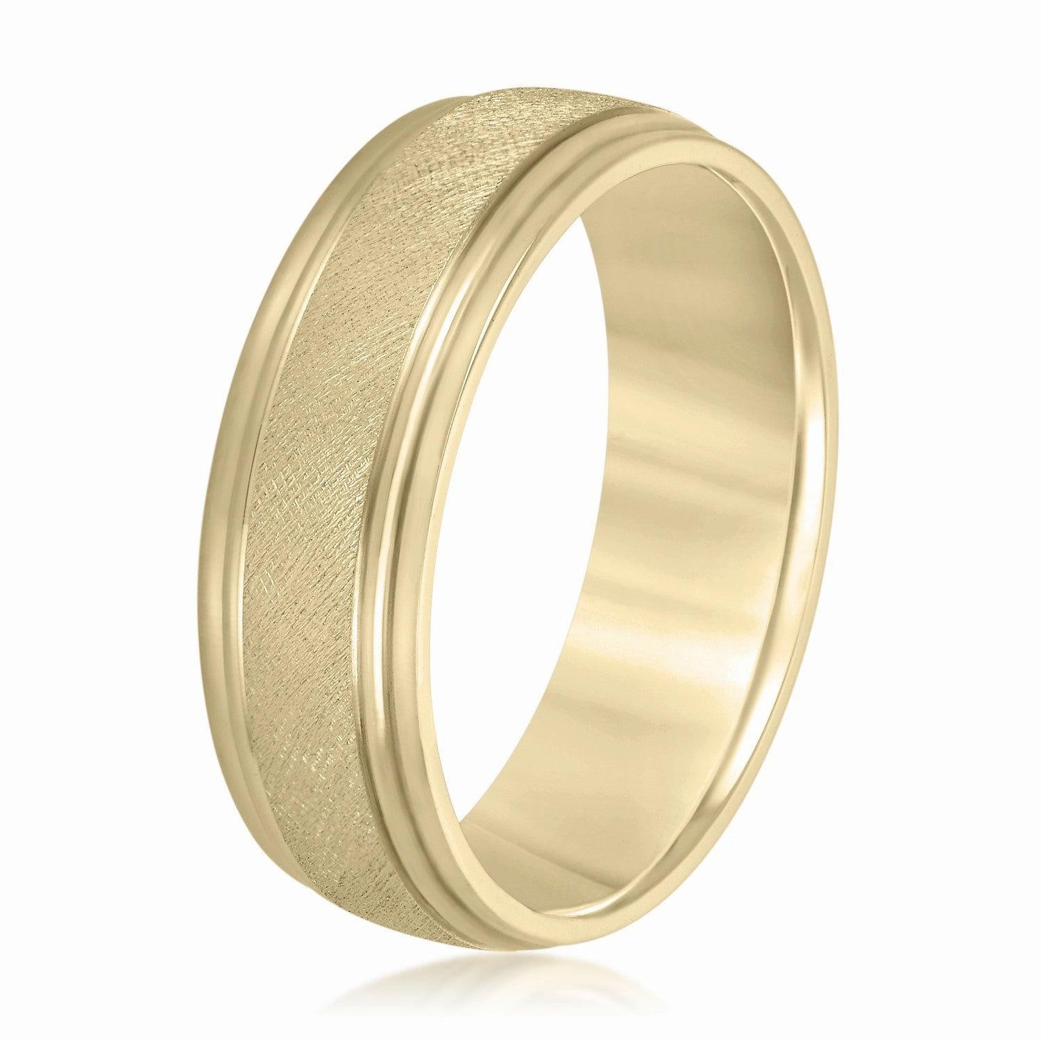 Men's Classic Step Edged Band
