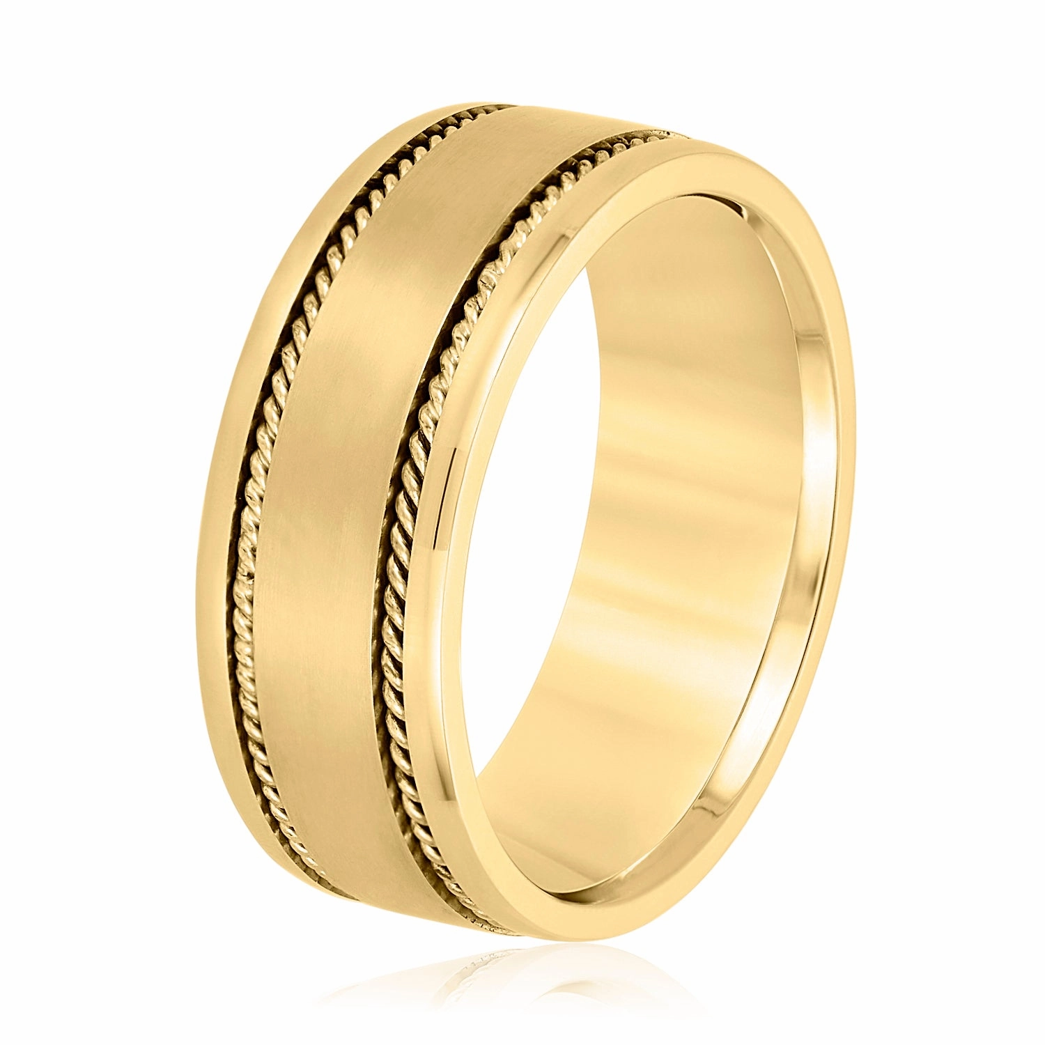 Men's Double Line Twisted Rope Classic Band