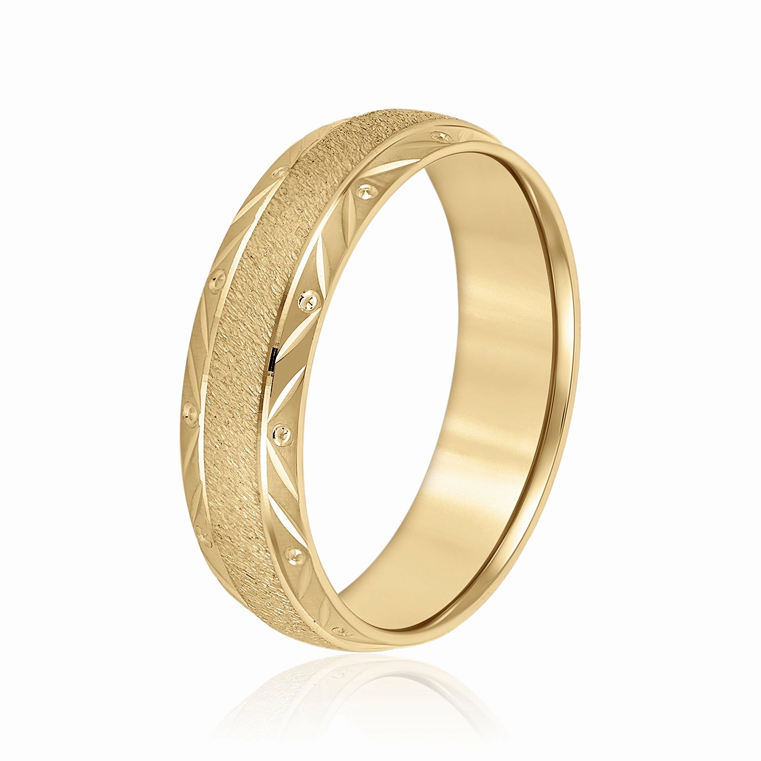Men's Leaf and Drop Band