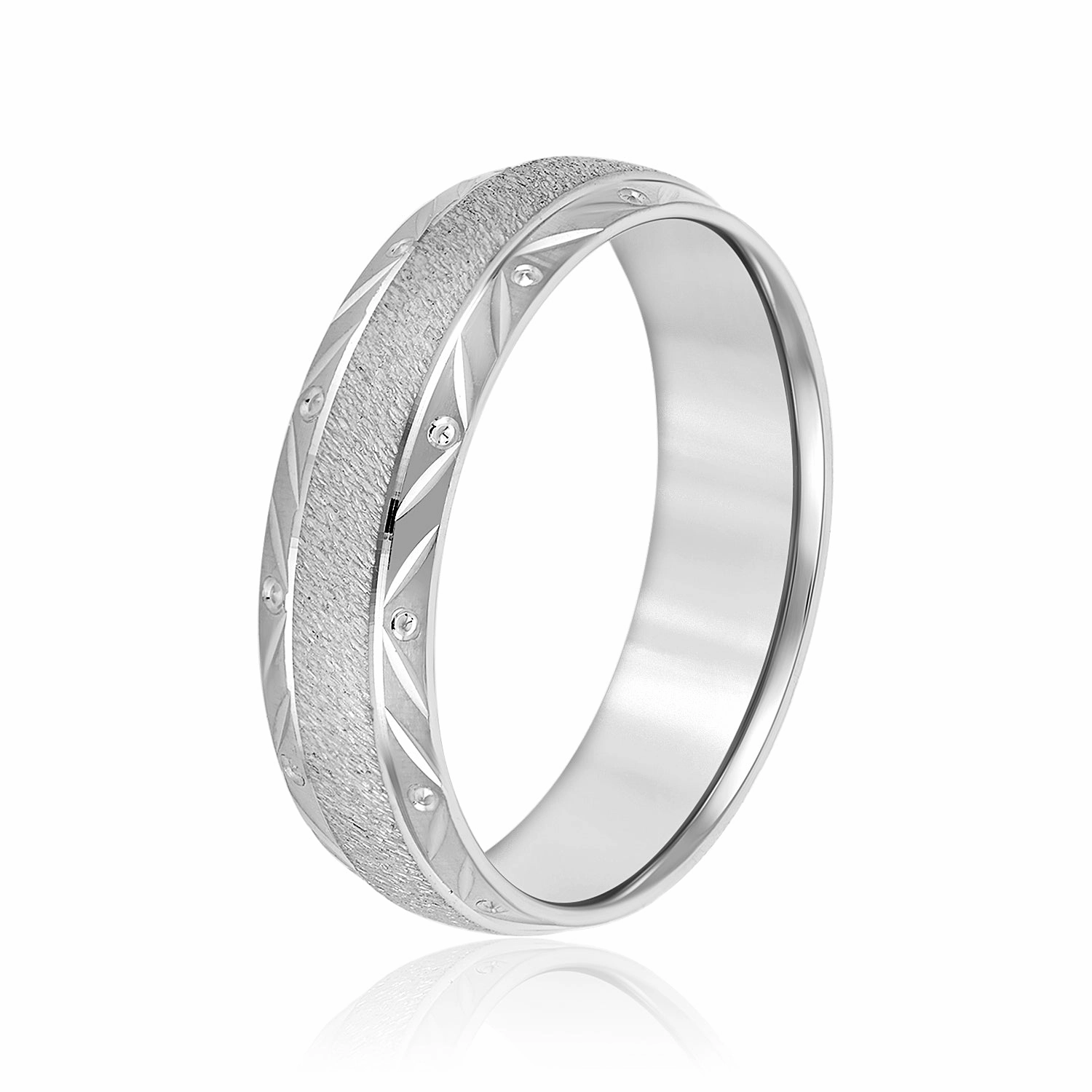 Men's Leaf and Drop Band