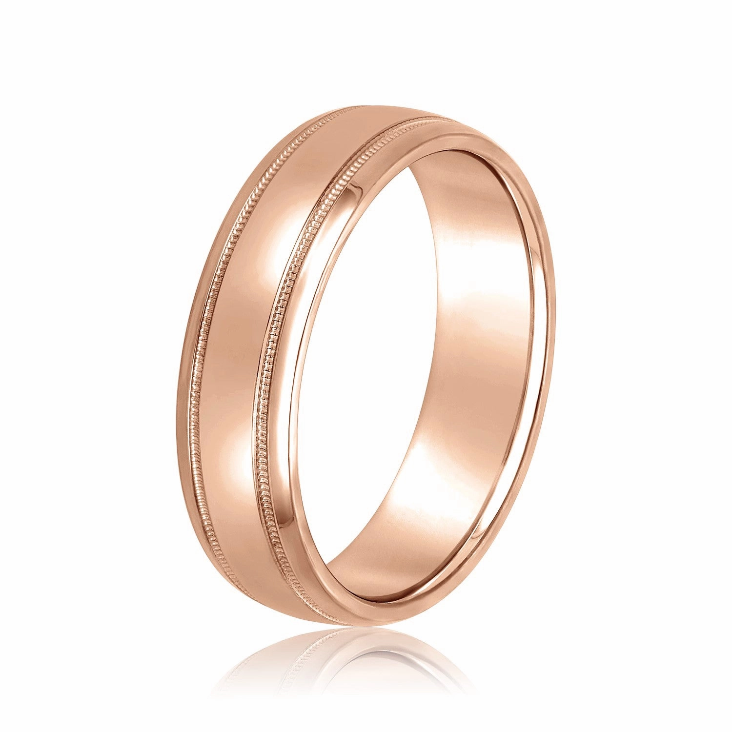 Men's Milgrain Classic Wedding Band