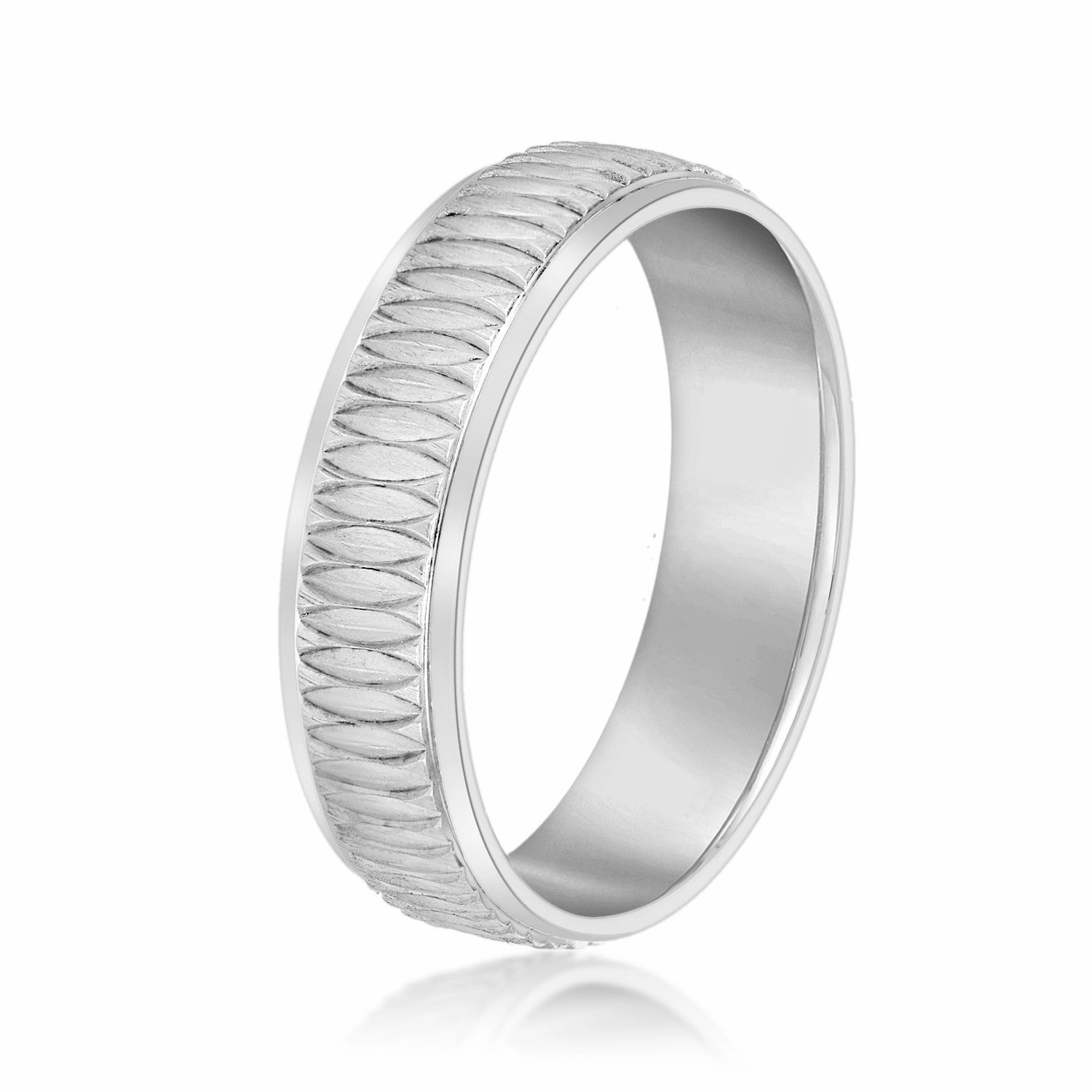 Men's Oval Pattern Design Band