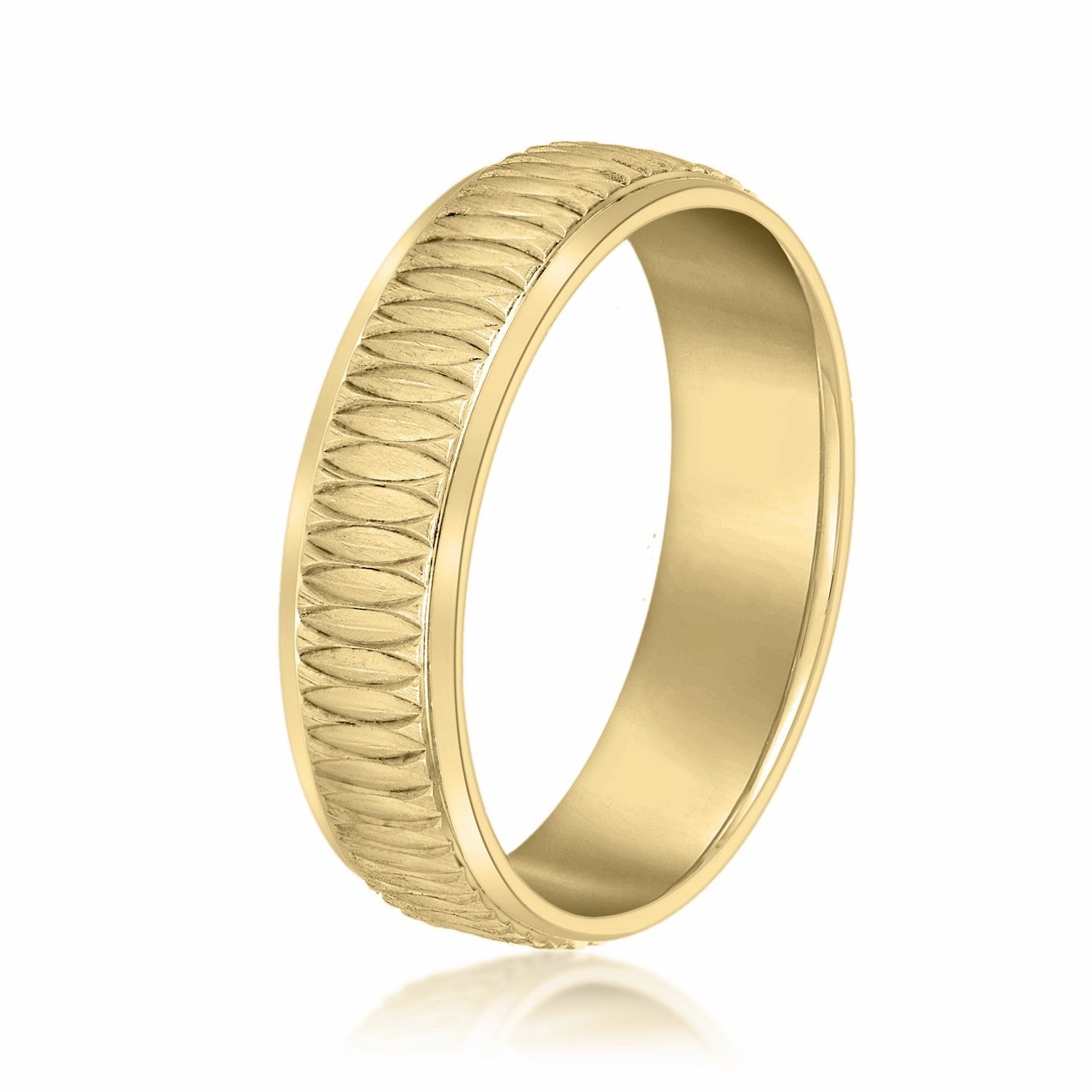 Men's Oval Pattern Design Band